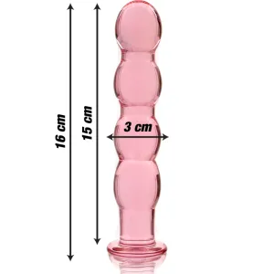 Modell 10 Dildo Borosilikatglas Rosa 16,5 cm -O- 3,5 cm von Nebula Series By Ibiza