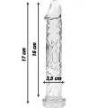 Modell 12 Dildo Borosilikatglas Klar 17 cm -O- 3,5 cm von Nebula Series By Ibiza