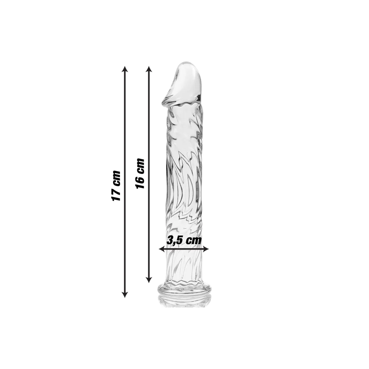 Modell 12 Dildo Borosilikatglas Klar 17 cm -O- 3,5 cm von Nebula Series By Ibiza | Fesselliebe.de