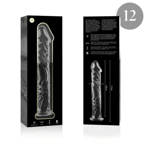 Modell 12 Dildo Borosilikatglas Klar 17 cm -O- 3,5 cm von Nebula Series By Ibiza