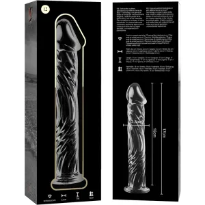 Modell 12 Dildo Borosilikatglas Klar 17 cm -O- 3,5 cm von Nebula Series By Ibiza