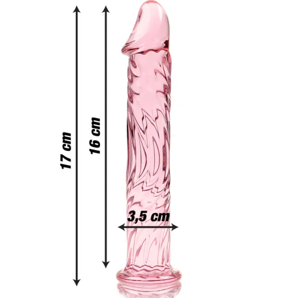 Modell 12 Dildo Borosilikatglas Rosa 17 cm -O- 3,5 cm von Nebula Series By Ibiza | Fesselliebe.de