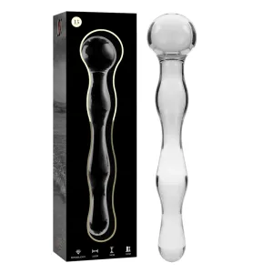 Modell 13 Dildo Borosilikatglas Klar 18 cm -O- 3,5 cm von Nebula Series By Ibiza | Fesselliebe.de
