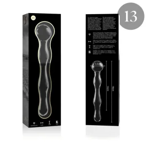 Modell 13 Dildo Borosilikatglas Klar 18 cm -O- 3,5 cm von Nebula Series By Ibiza