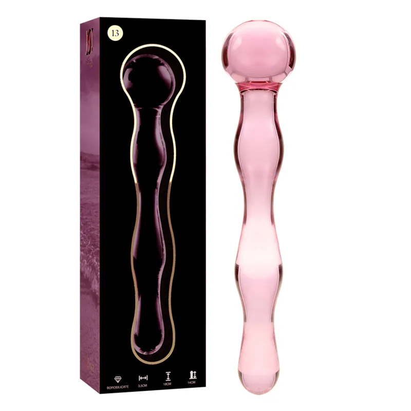 Modell 13 Dildo Borosilikatglas Rosa 18 cm -O- 3,5 cm von Nebula Series By Ibiza | Fesselliebe.de