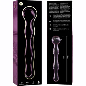 Modell 13 Dildo Borosilikatglas Rosa 18 cm -O- 3,5 cm von Nebula Series By Ibiza