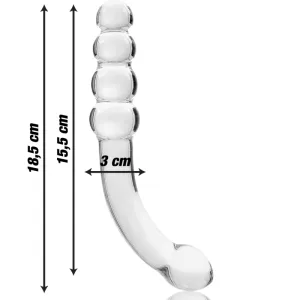 Modell 14 Dildo Borosilikatglas Klar 18,5 cm -O- 3 cm von Nebula Series By Ibiza