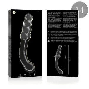 Modell 14 Dildo Borosilikatglas Klar 18,5 cm -O- 3 cm von Nebula Series By Ibiza