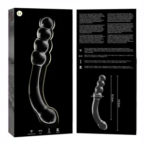 Modell 14 Dildo Borosilikatglas Klar 18,5 cm -O- 3 cm von Nebula Series By Ibiza