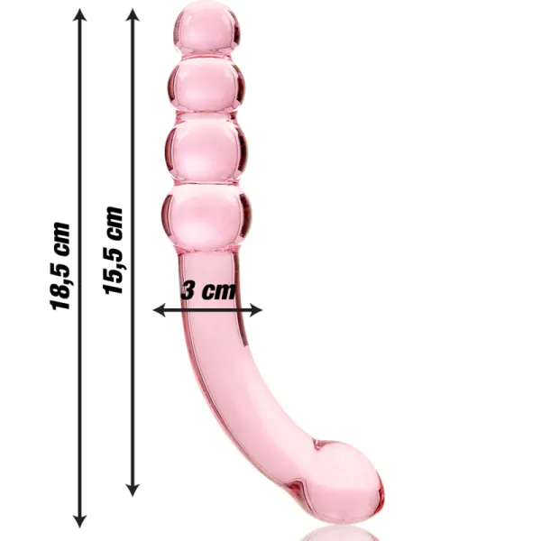 Modell 14 Dildo Borosilikatglas Rosa 18,5 cm -O- 3 cm von Nebula Series By Ibiza | Fesselliebe.de