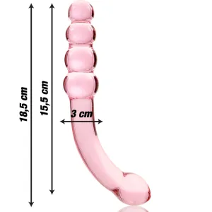 Modell 14 Dildo Borosilikatglas Rosa 18,5 cm -O- 3 cm von Nebula Series By Ibiza