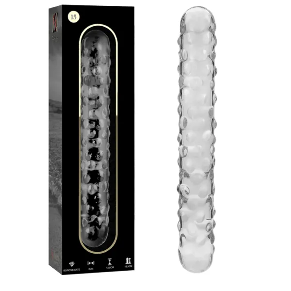 Modell 15 Dildo Borosilikatglas Klar 18,5 cm -O- 3 cm von Nebula Series By Ibiza | Fesselliebe.de