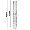 Modell 15 Dildo Borosilikatglas Klar 18,5 cm -O- 3 cm von Nebula Series By Ibiza