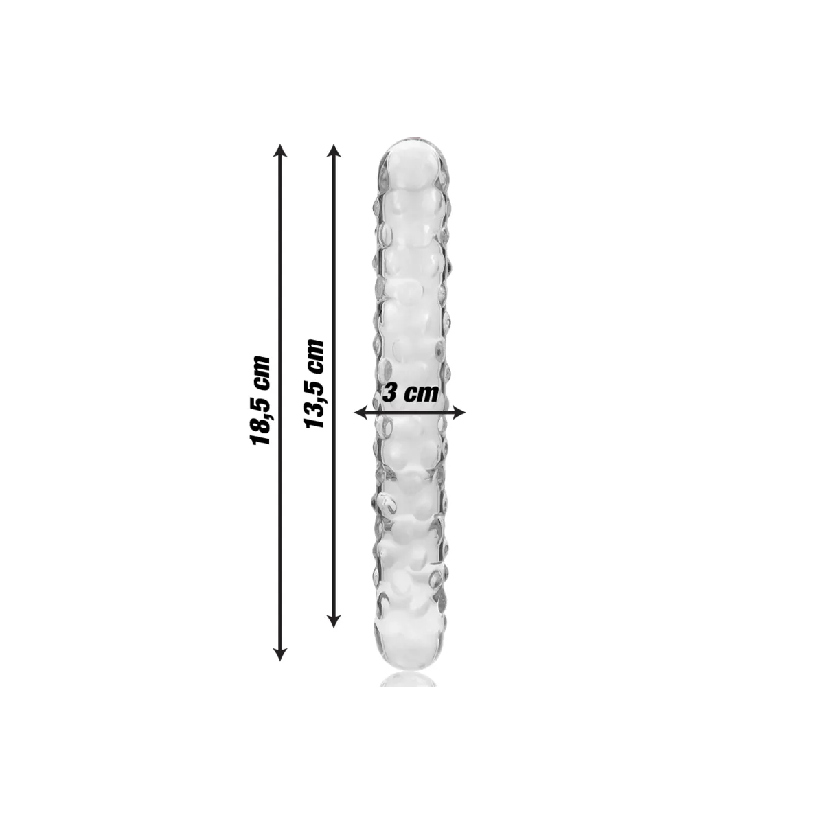 Modell 15 Dildo Borosilikatglas Klar 18,5 cm -O- 3 cm von Nebula Series By Ibiza | Fesselliebe.de
