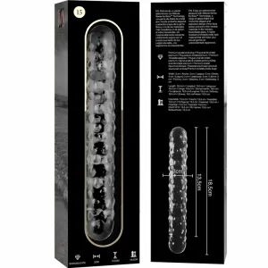 Modell 15 Dildo Borosilikatglas Klar 18,5 cm -O- 3 cm von Nebula Series By Ibiza
