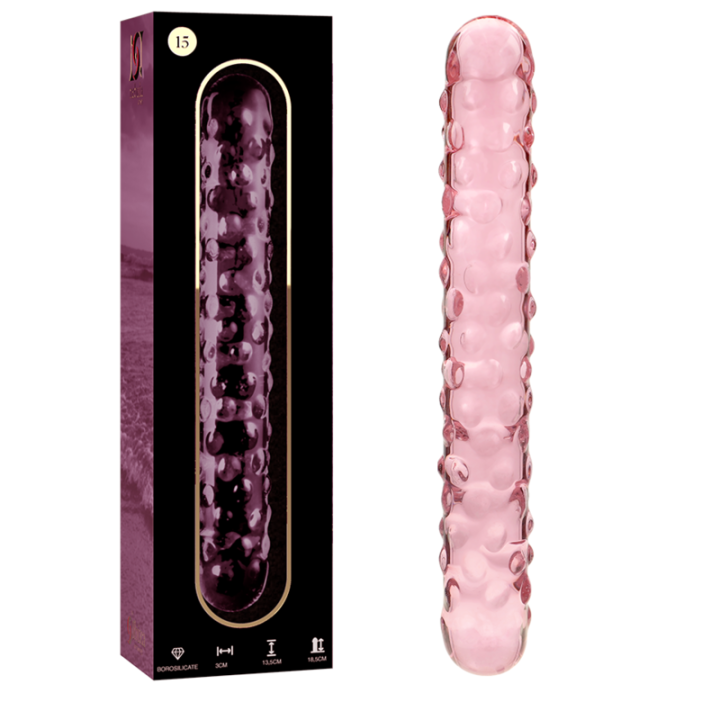 Modell 15 Dildo Borosilikatglas Rosa 18,5 cm -O- 3 cm von Nebula Series By Ibiza | Fesselliebe.de