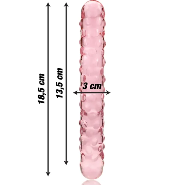 Modell 15 Dildo Borosilikatglas Rosa 18,5 cm -O- 3 cm von Nebula Series By Ibiza | Fesselliebe.de
