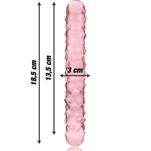 Modell 15 Dildo Borosilikatglas Rosa 18,5 cm -O- 3 cm von Nebula Series By Ibiza