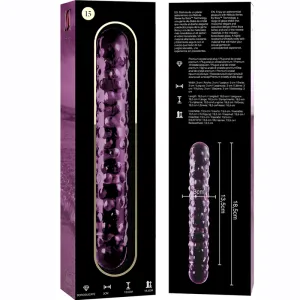 Modell 15 Dildo Borosilikatglas Rosa 18,5 cm -O- 3 cm von Nebula Series By Ibiza