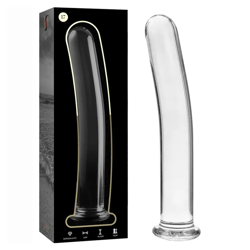 Modell 17 Dildo Borosilikatglas Klar 18,5 cm -O- 3 cm von Nebula Series By Ibiza | Fesselliebe.de