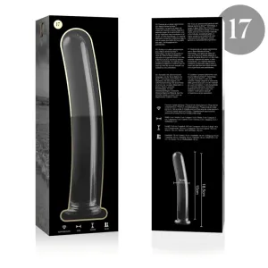 Modell 17 Dildo Borosilikatglas Klar 18,5 cm -O- 3 cm von Nebula Series By Ibiza