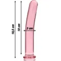Modell 17 Dildo Borosilikatglas Rosa 18,5 cm -O- 3 cm von Nebula Series By Ibiza