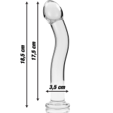 Modell 18 Dildo Borosilikatglas Klar 18,5 cm -O- 3,5 cm von Nebula Series By Ibiza | Fesselliebe.de