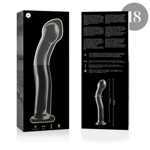 Modell 18 Dildo Borosilikatglas Klar 18,5 cm -O- 3,5 cm von Nebula Series By Ibiza