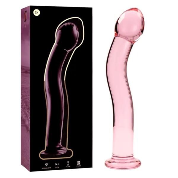 Modell 18 Dildo Borosilikatglas Rosa 18,5 cm -O- 3,5 cm von Nebula Series By Ibiza | Fesselliebe.de