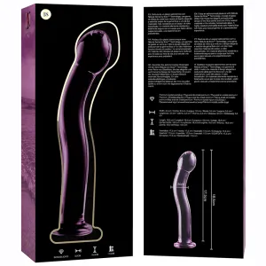 Modell 18 Dildo Borosilikatglas Rosa 18,5 cm -O- 3,5 cm von Nebula Series By Ibiza