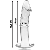 Modell 19 Dildo Borosilikatglas Klar 18,5 cm -O- 4 cm von Nebula Series By Ibiza | Fesselliebe.de