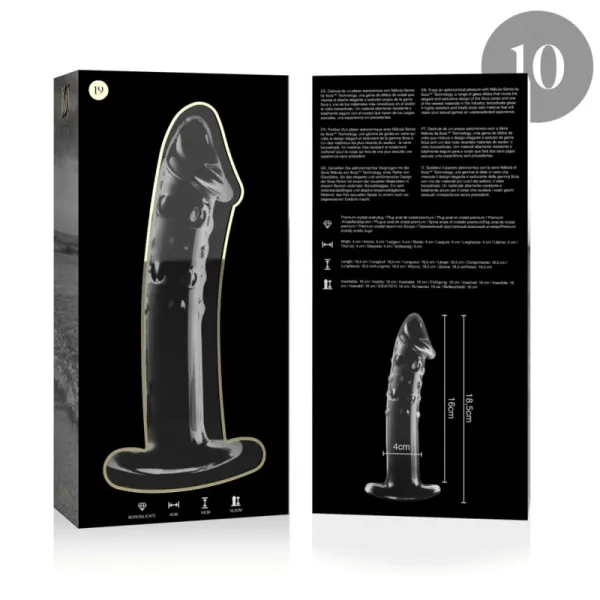 Modell 19 Dildo Borosilikatglas Klar 18,5 cm -O- 4 cm von Nebula Series By Ibiza | Fesselliebe.de