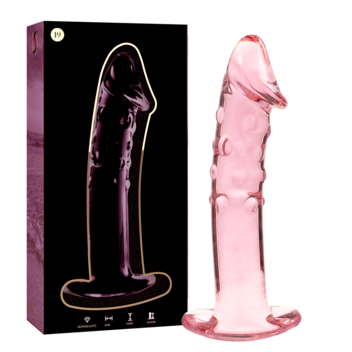 Modell 19 Dildo Borosilikatglas Rosa 18,5 cm -O- 4 cm von Nebula Series By Ibiza | Fesselliebe.de