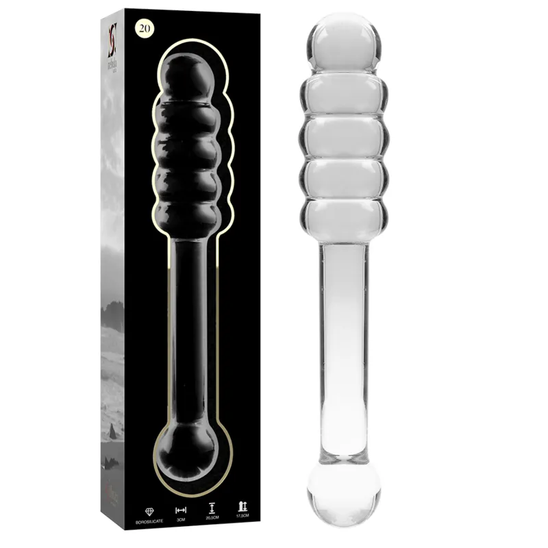 Modell 20 Dildo Borosilikatglas Klar 20,5 cm -O- 3 cm von Nebula Series By Ibiza | Fesselliebe.de