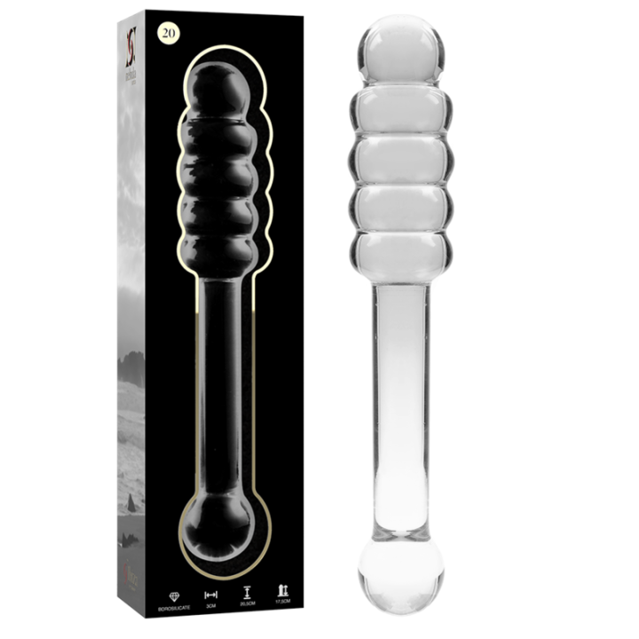 Modell 20 Dildo Borosilikatglas Klar 20,5 cm -O- 3 cm von Nebula Series By Ibiza | Fesselliebe.de