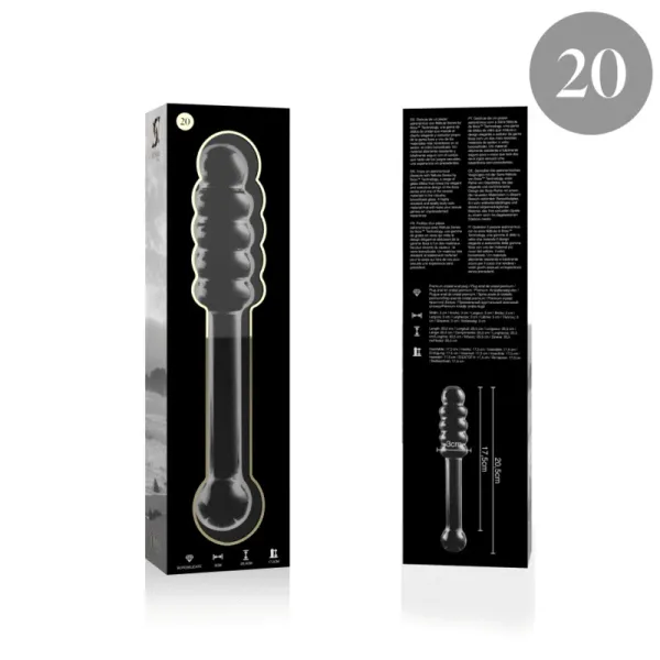 Modell 20 Dildo Borosilikatglas Klar 20,5 cm -O- 3 cm von Nebula Series By Ibiza | Fesselliebe.de