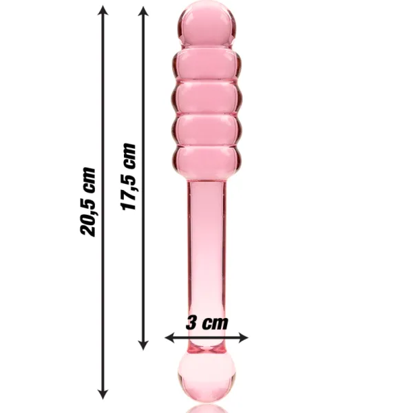 Modell 20 Dildo Borosilikatglas Rosa 20,5 cm -O- 3 cm von Nebula Series By Ibiza | Fesselliebe.de