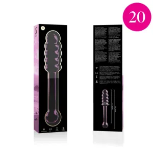 Modell 20 Dildo Borosilikatglas Rosa 20,5 cm -O- 3 cm von Nebula Series By Ibiza