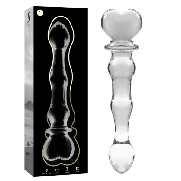 Modell 21 Dildo Borosilikatglas Klar 20,5 cm -O- 3,5 cm von Nebula Series By Ibiza | Fesselliebe.de