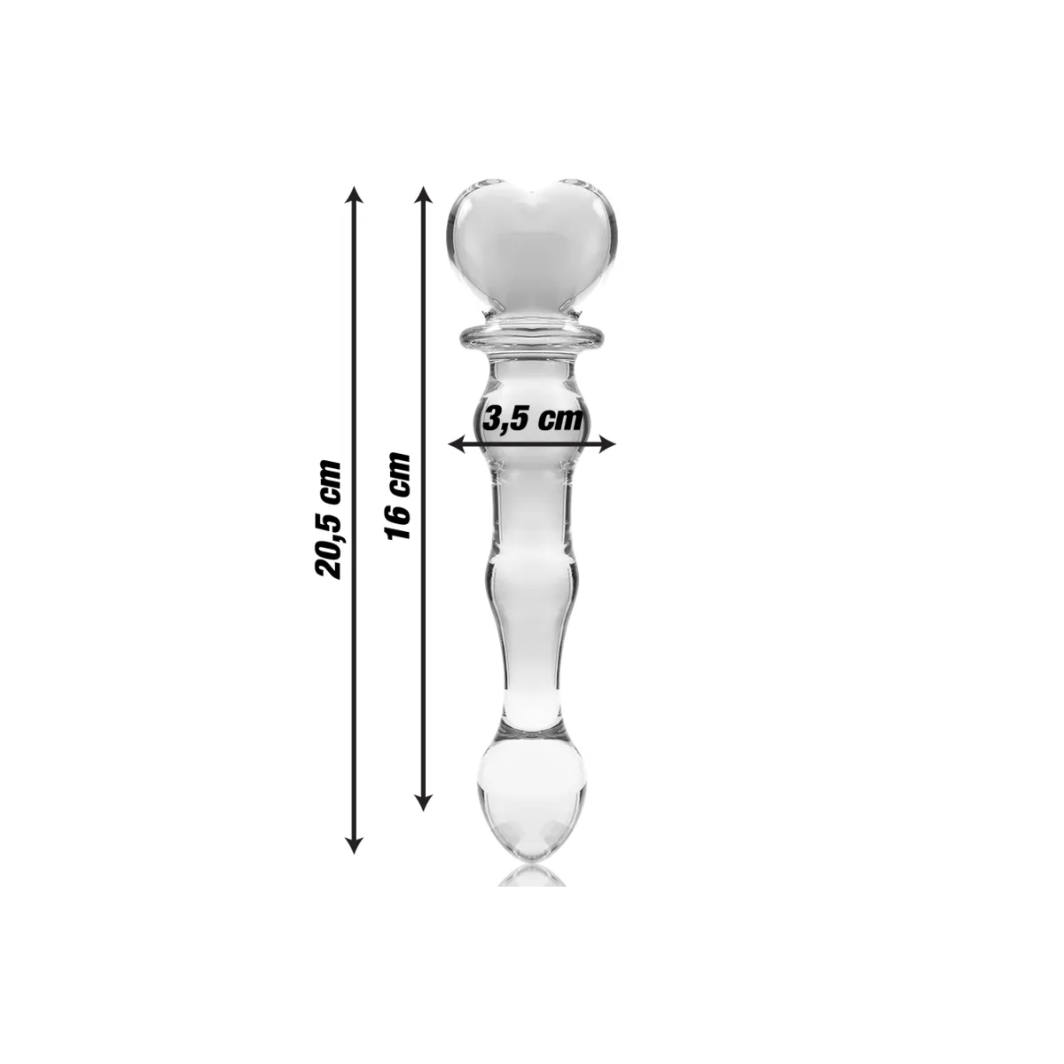 Modell 21 Dildo Borosilikatglas Klar 20,5 cm -O- 3,5 cm von Nebula Series By Ibiza | Fesselliebe.de