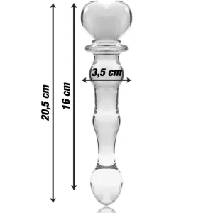 Modell 21 Dildo Borosilikatglas Klar 20,5 cm -O- 3,5 cm von Nebula Series By Ibiza