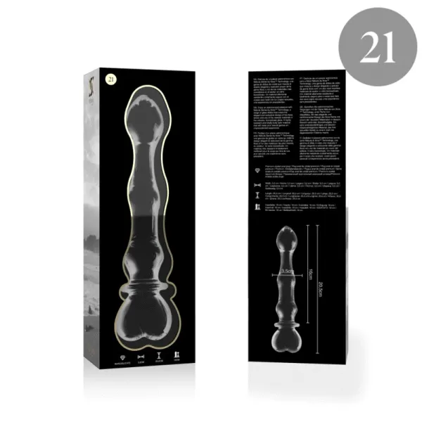 Modell 21 Dildo Borosilikatglas Klar 20,5 cm -O- 3,5 cm von Nebula Series By Ibiza | Fesselliebe.de