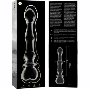 Modell 21 Dildo Borosilikatglas Klar 20,5 cm -O- 3,5 cm von Nebula Series By Ibiza