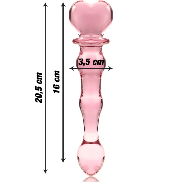 Modell 21 Dildo Borosilikatglas Rosa 20,5 cm -O- 3,5 cm von Nebula Series By Ibiza | Fesselliebe.de