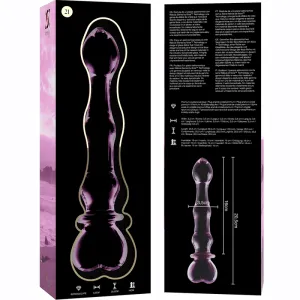 Modell 21 Dildo Borosilikatglas Rosa 20,5 cm -O- 3,5 cm von Nebula Series By Ibiza