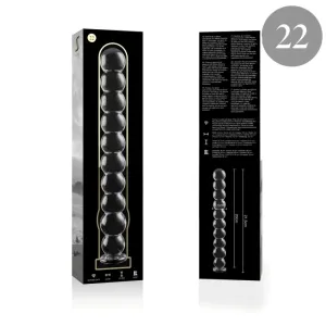 Modell 22 Dildo Borosilikatglas Klar 21,5 cm -O- 2,5 cm von Nebula Series By Ibiza