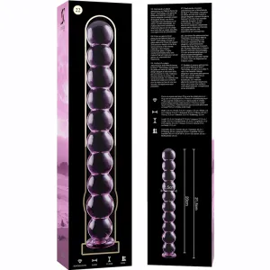 Modell 22 Dildo Borosilikatglas Rosa 21,5 cm -O- 2,5 cm von Nebula Series By Ibiza