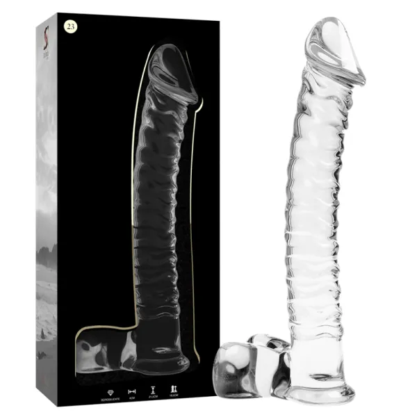 Modell 23 Dildo Borosilikatglas Klar 21,5 cm -O- 4 cm von Nebula Series By Ibiza | Fesselliebe.de