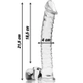 Modell 23 Dildo Borosilikatglas Klar 21,5 cm -O- 4 cm von Nebula Series By Ibiza