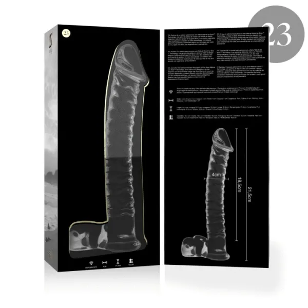 Modell 23 Dildo Borosilikatglas Klar 21,5 cm -O- 4 cm von Nebula Series By Ibiza | Fesselliebe.de